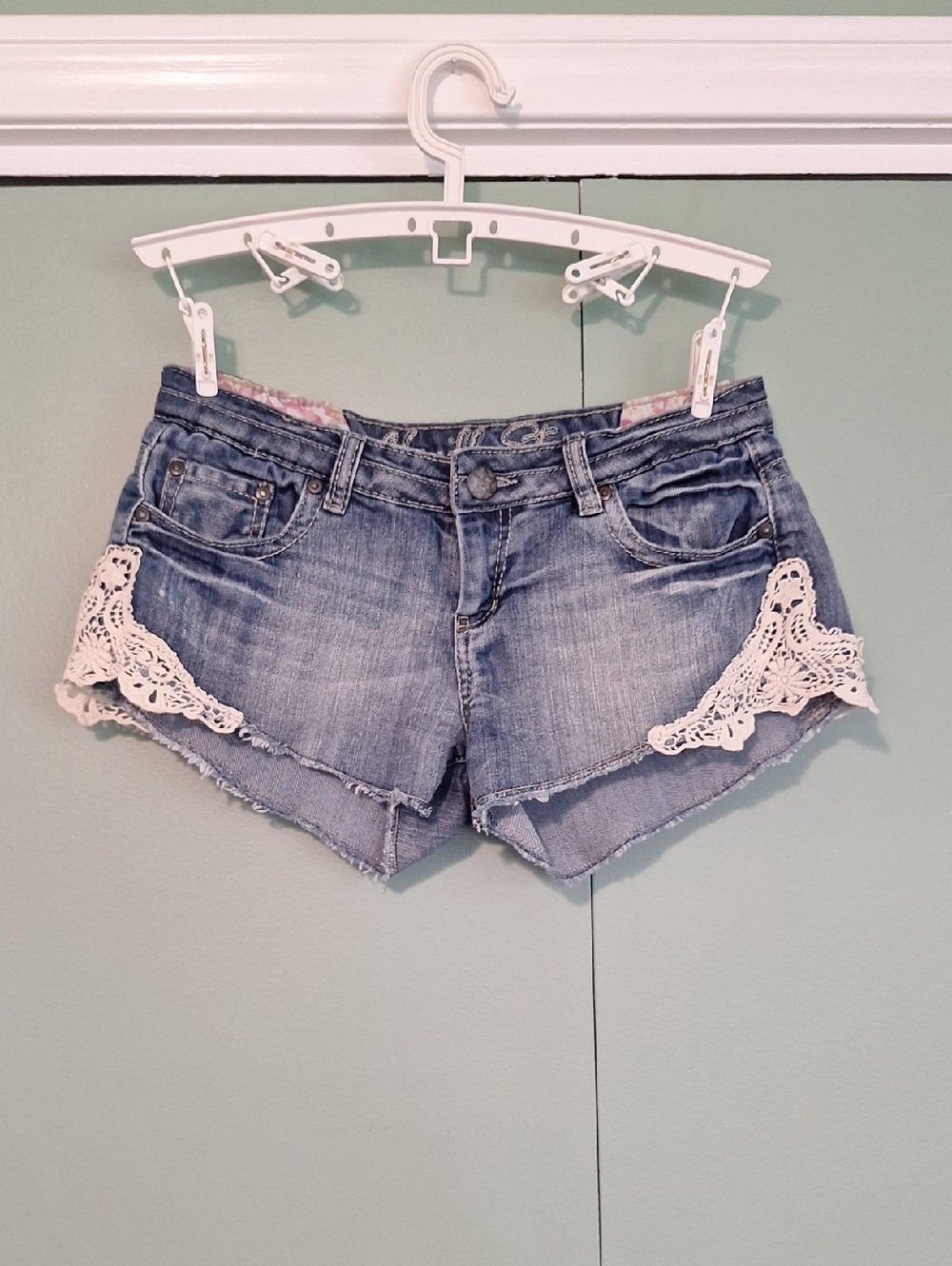 Y2k Vanilla Star Low Rise Lace Short Size 7